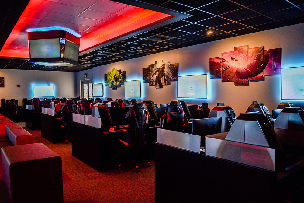 The Esports Arena in CMCC’s Kirk Hall